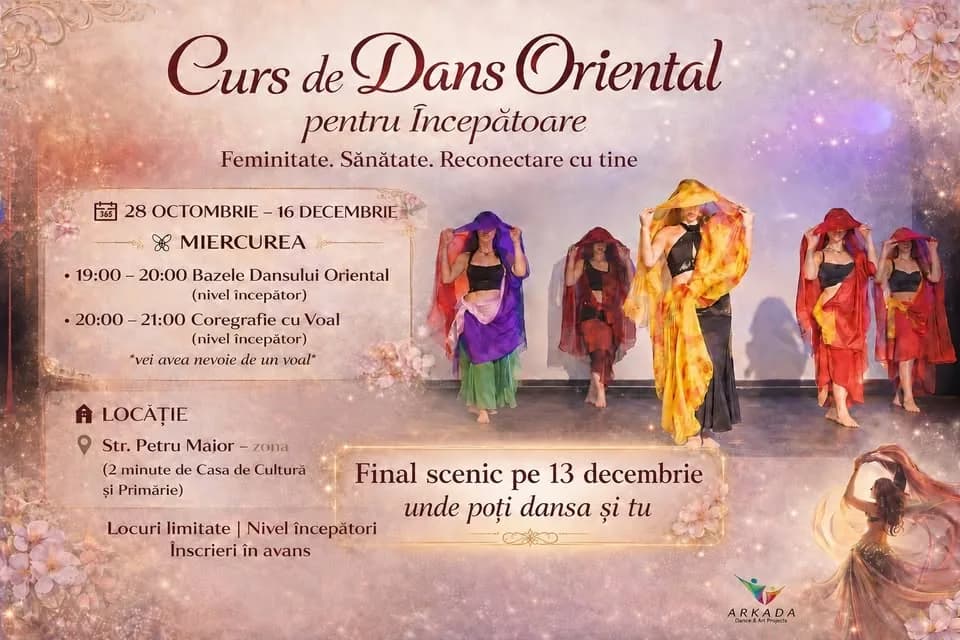Belly Dance Therapy (INCEPATORI) - Senzorialitate si Mister (dans cu Voal)