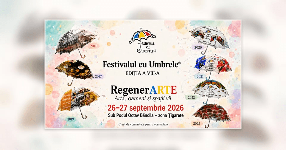 Festivalul cu Umbrele®-ediția a VIII-a 26-27 septembrie 2026