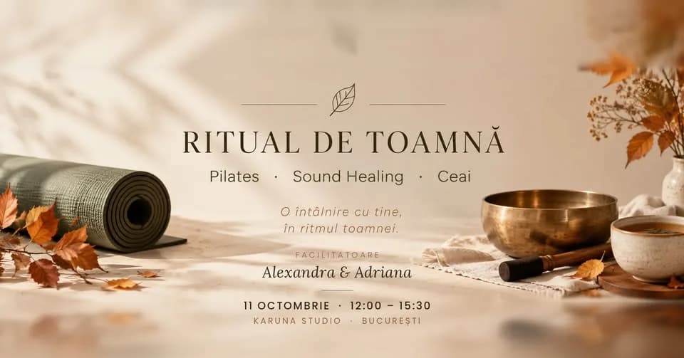 Pilates & Sound Healing | Ritual de Toamnă