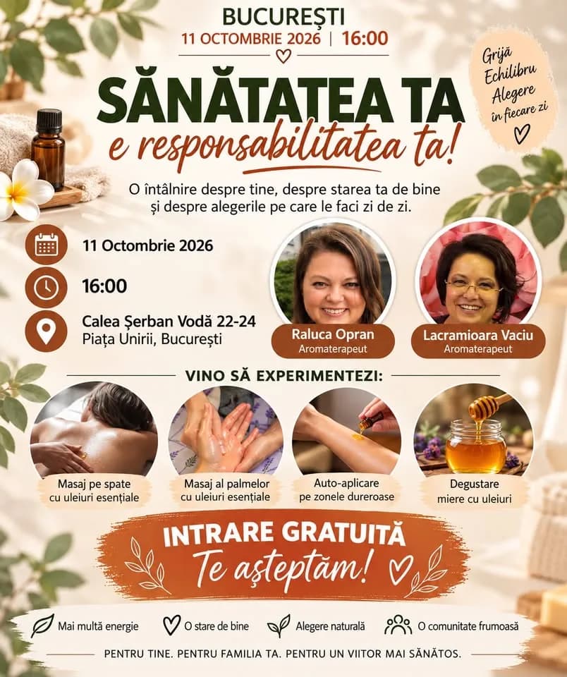 Sănătatea ta e responsabilitatea ta | București