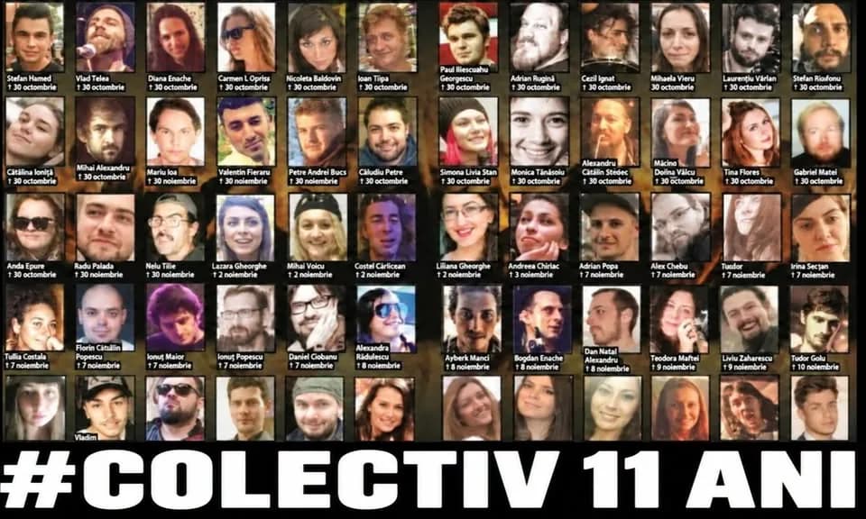 11 ani de la #Colectiv. Nu am uitat. Nu ne-a trecut.