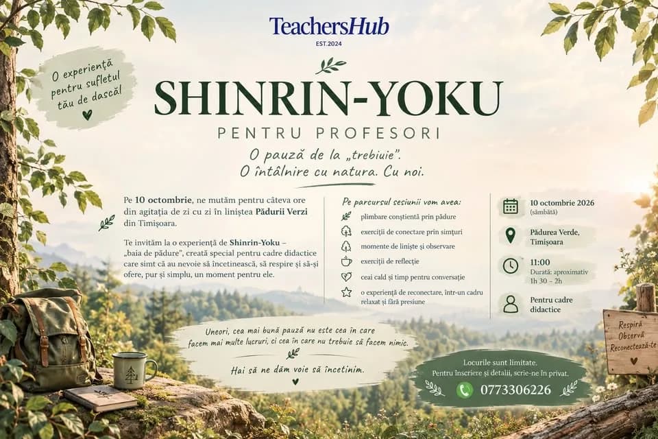 Shinrin-Yoku pour les enseignants 🍃