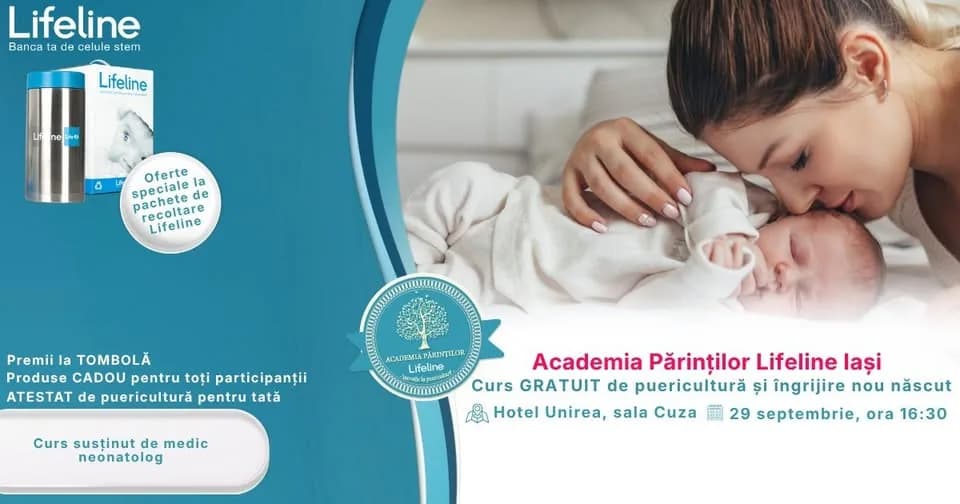 Academia Părinților Lifeline - Curs GRATUIT de Puericultură - Iași
