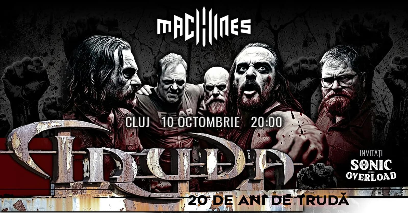 Concert Aniversar TRUDA <20 ani> | Machines Venue + Invitați: Sonic Overload