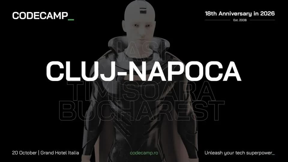 Codecamp Cluj-Napoca 20-22 October 2026 - It's about what happens next_