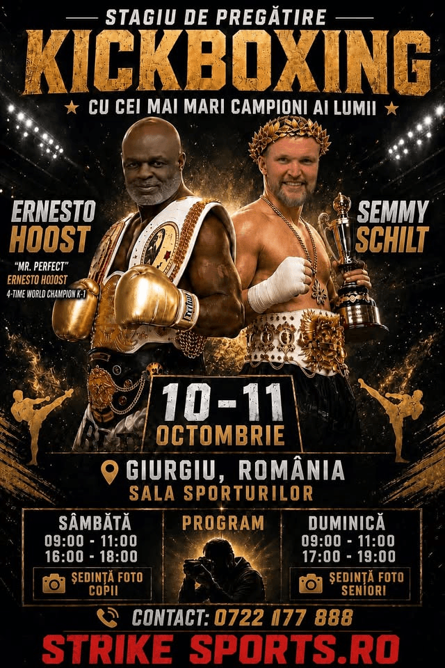 Seminar kickboxing alaturi de Semmy Schilt & Ernesto Hoost