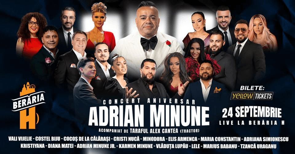 Adrian Minune - Concert Aniversar // 24 septembrie 2026